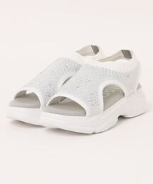 kitson（キットソン）の「kitson ニット 厚底 キラキラ サンダル/hsky（サンダル）」