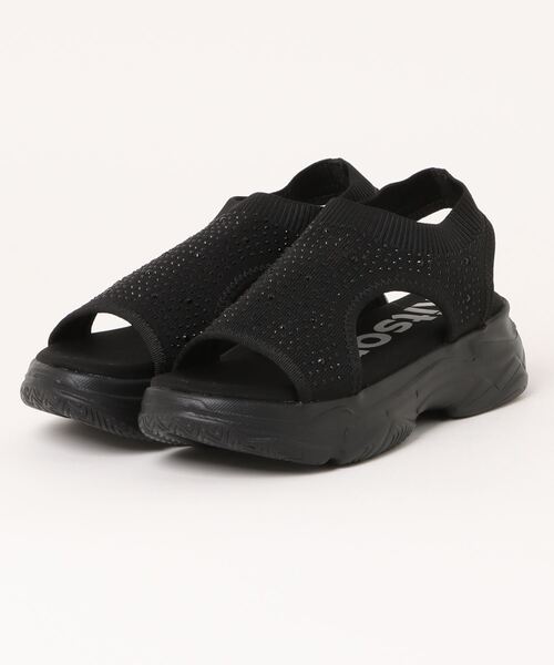 【ALDO】ナチュラル 軽量ニット Bohemina 厚底スライド サンダル ALDO】ナチュラル 軽量ニット Bohemina 厚底スライド サンダル