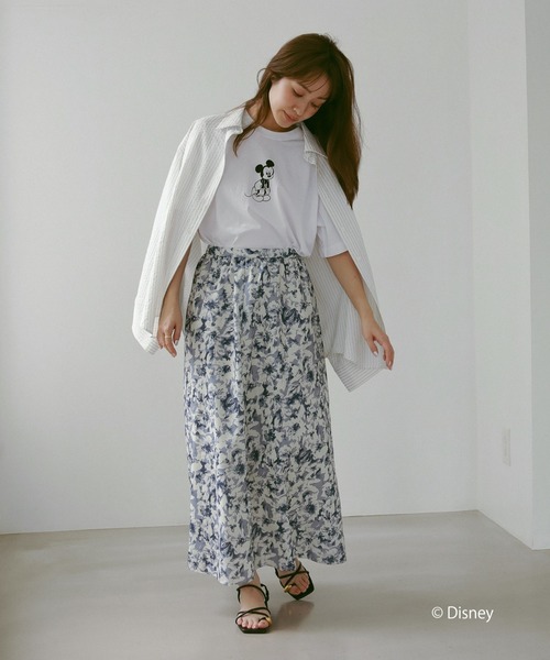 N WITH.（エヌウィズ）の「mickey TEE front（Tシャツ/カットソー・レディース・アイボリー/ブラック・FREE）」の9枚目の写真