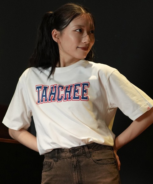 セミドライ TAHCHEE ムラサキスポーツ womens TAHCHEE tシャツ 「ムラサキスポーツ限定」TAHCHEE/ターチー