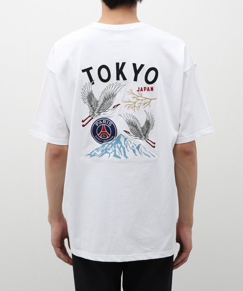 PARIS SAINT-GERMAIN(パリサンジェルマン)の「PSG JP Tsuru embroidery TEE(Tシャツ/カットソー・メンズ・ブラック/ホワイト・X-LARGE/LARGE/MEDIUM)」の5枚目の写真