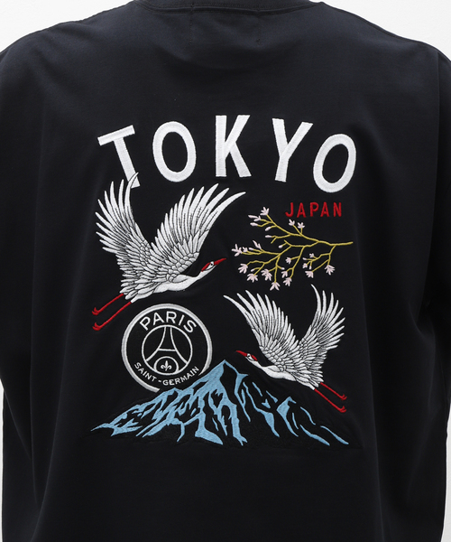 PARIS SAINT-GERMAIN(パリサンジェルマン)の「PSG JP Tsuru embroidery TEE(Tシャツ/カットソー・メンズ・ブラック/ホワイト・X-LARGE/LARGE/MEDIUM)」の12枚目の写真
