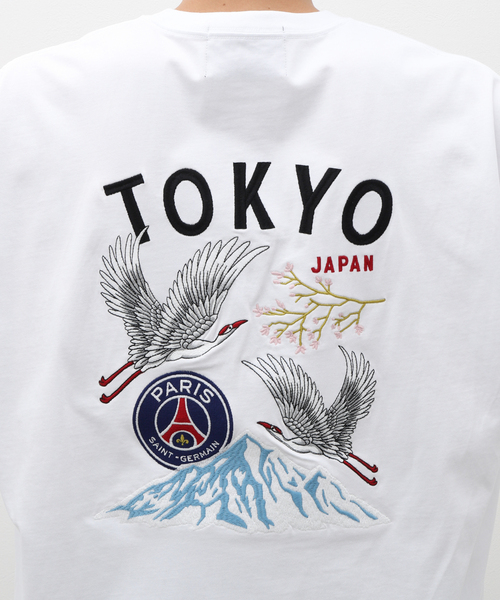 PARIS SAINT-GERMAIN(パリサンジェルマン)の「PSG JP Tsuru embroidery TEE(Tシャツ/カットソー・メンズ・ブラック/ホワイト・X-LARGE/LARGE/MEDIUM)」の13枚目の写真