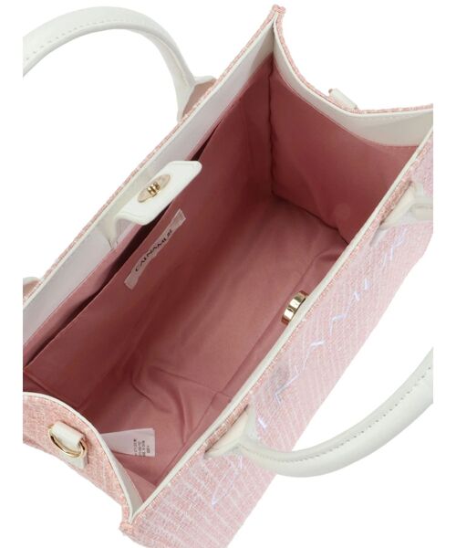 CALNAMUR（カルナムール）の「TWEED LOGO BAG（ハンドバッグ・レディース・ブラック/ピンク/ホワイト・FREE）」の11枚目の写真