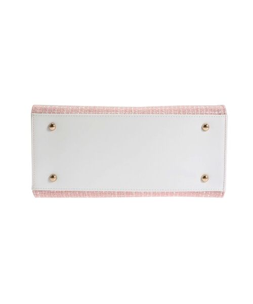 CALNAMUR（カルナムール）の「TWEED LOGO BAG（ハンドバッグ・レディース・ブラック/ピンク/ホワイト・FREE）」の12枚目の写真