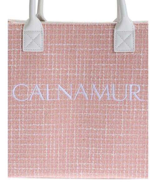 CALNAMUR（カルナムール）の「TWEED LOGO BAG（ハンドバッグ・レディース・ブラック/ピンク/ホワイト・FREE）」の13枚目の写真