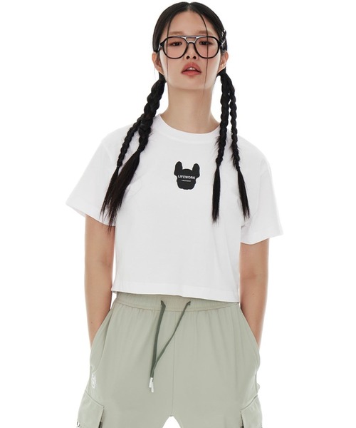 LIFE WORK（ライフワーク）の「LIFEWORK／Frigure シルエットT（Tシャツ/カットソー・レディース・ブラック/ホワイト/ピンク/ベージュ・X-SMALL/SMALL）」の8枚目の写真