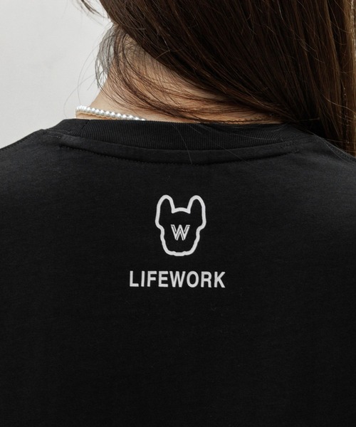 【韓国 Life Work 】ゴールドシルバードッグ半袖Tシャツ 2023S/S限定商品/ゴールドシルバードッグ 半袖 Tシャツ/韓国人気