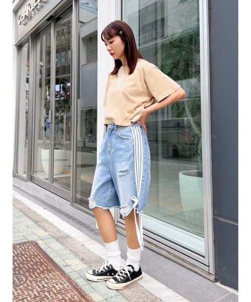 LIFE WORK（ライフワーク）の「LIFEWORK／Frigure シルエットT（Tシャツ/カットソー・レディース・ブラック/ホワイト/ピンク/ベージュ・X-SMALL/SMALL）」の16枚目の写真