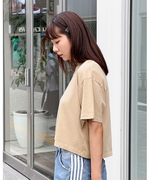 LIFE WORK（ライフワーク）の「LIFEWORK／Frigure シルエットT（Tシャツ/カットソー・レディース・ブラック/ホワイト/ピンク/ベージュ・X-SMALL/SMALL）」の20枚目の写真