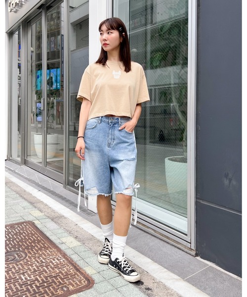 LIFE WORK（ライフワーク）の「LIFEWORK／Frigure シルエットT（Tシャツ/カットソー・レディース・ブラック/ホワイト/ピンク/ベージュ・X-SMALL/SMALL）」の15枚目の写真