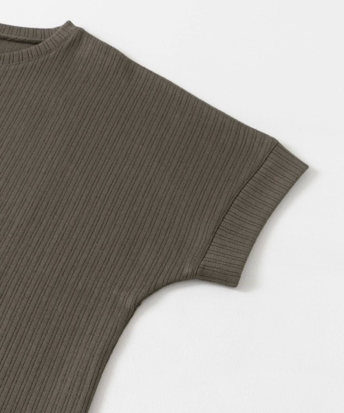 URBAN RESEARCH DOORS(アーバンリサーチドアーズ)の「『UVカット』コットンリネン針抜きプルオーバー(Tシャツ/カットソー・レディース・パープル/ホワイト系その他/グリーン系その他/チャコールグレー・MEDIUM)」の5枚目の写真