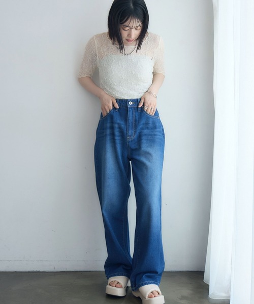 RETRO GIRL（レトロガール）の「レーストップス（Tシャツ/カットソー・レディース・レッド/ブラック/ナチュラル・FREE）」の19枚目の写真