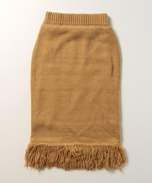 Ray BEAMS（レイビームス）の「Ray BEAMS / フリンジ ヘム ニット スカート（スカート・レディース・ブラウン系その他/ネイビー・1/0）」の10枚目の写真