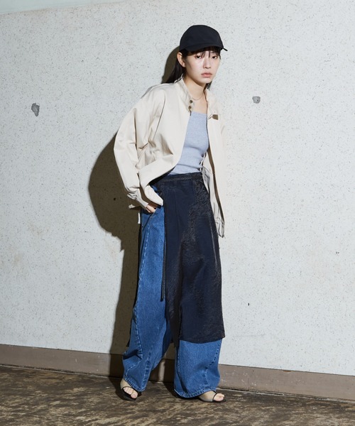 NOMINE(ノミネ)の「【セットアップ着用可】シアー ラップ スカート(スカート・レディース・グレイッシュベージュ/ピンク/ブラウン/ブラック・フリー)」の10枚目の写真