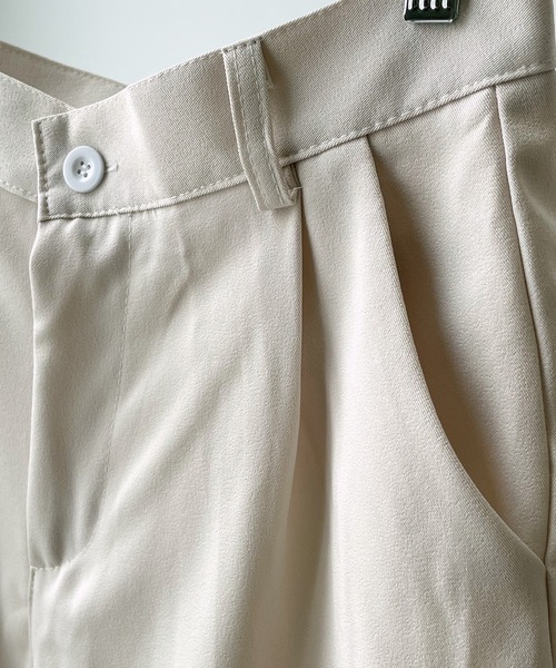 SEN TOKYO（セントーキョー）の「洗練大人カジュアル。タック入り ハーフスラックス（スラックス・メンズ・ブラック/ホワイト・M/L/XL）」の22枚目の写真