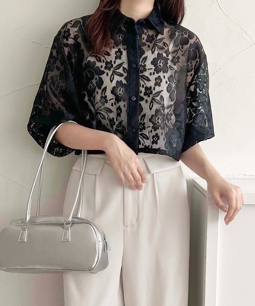 apres jour clair(アプレジュールクレア)の「【apres jour clair】アソートショートシアーシャツ【ZOZOTOWN限定アイテム】(シャツ/ブラウス・レディース・オフホワイト/ブラック系その他/サックスブルー/ホワイト系その他・フリー/X-LARGE)」の22枚目の写真