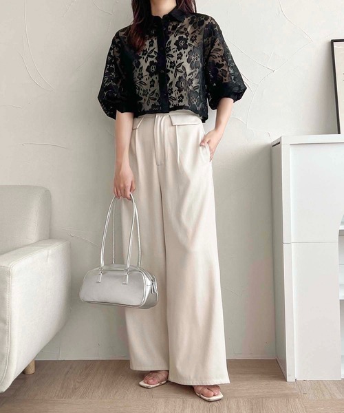 apres jour clair(アプレジュールクレア)の「【apres jour clair】アソートショートシアーシャツ【ZOZOTOWN限定アイテム】(シャツ/ブラウス・レディース・オフホワイト/ブラック系その他/サックスブルー/ホワイト系その他・フリー/X-LARGE)」の18枚目の写真