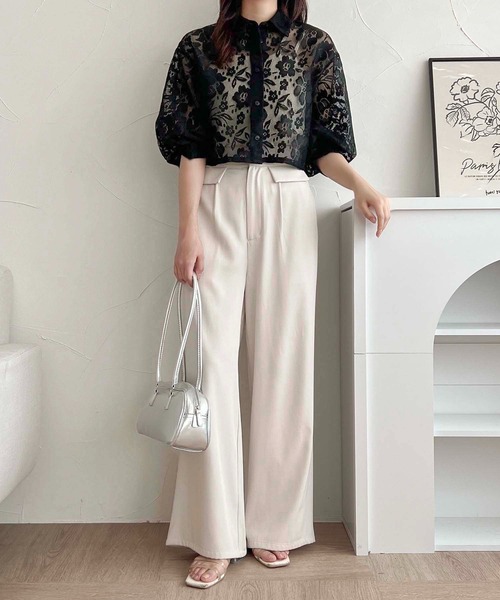 apres jour clair(アプレジュールクレア)の「【apres jour clair】アソートショートシアーシャツ【ZOZOTOWN限定アイテム】(シャツ/ブラウス・レディース・オフホワイト/ブラック系その他/サックスブルー/ホワイト系その他・フリー/X-LARGE)」の17枚目の写真