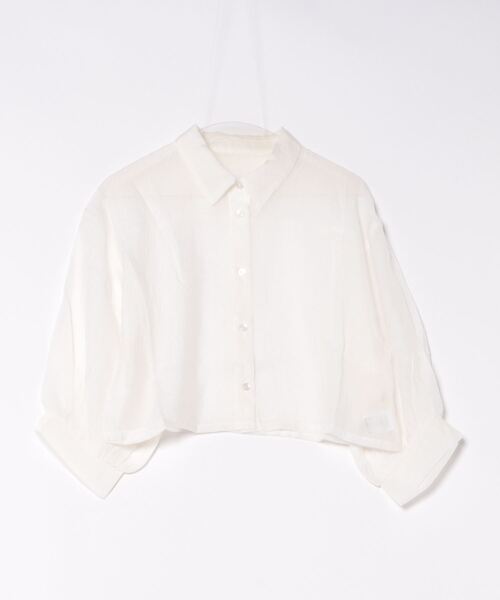 apres jour clair(アプレジュールクレア)の「【apres jour clair】アソートショートシアーシャツ【ZOZOTOWN限定アイテム】(シャツ/ブラウス・レディース・オフホワイト/ブラック系その他/サックスブルー/ホワイト系その他・フリー/X-LARGE)」の7枚目の写真
