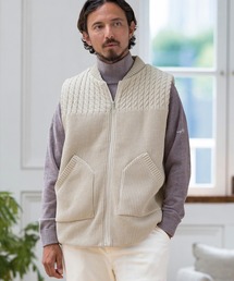 CALL&RESPONSE | mcg3506-中綿ニットベスト-サイセンタク(ベスト)