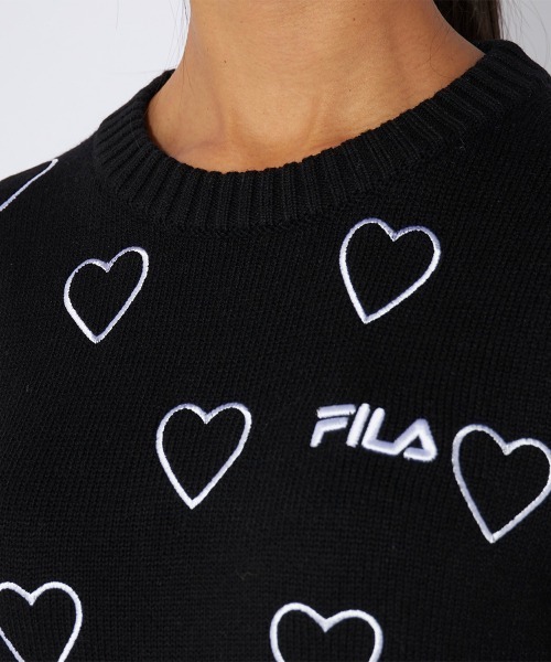 ★専用★FILA【超美品】ボール柄ニット3点セット セール】羊毛混 ハート柄 クルーネックセーター（ニット