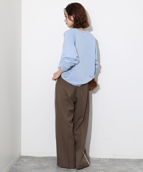 SLOBE IENA(スローブイエナ)の「パウダーツイルサイドラインスラックス(スラックス・レディース・グレー/ベージュ・36/38)」の13枚目の写真