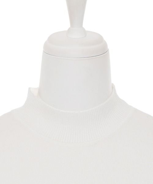 Narcissus（ナルシス）の「ハイネックニットノースリーブ　タンク（タンクトップ・レディース・ブラック/ホワイト・FREE）」の12枚目の写真