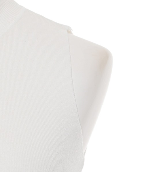 Narcissus（ナルシス）の「ハイネックニットノースリーブ　タンク（タンクトップ・レディース・ブラック/ホワイト・FREE）」の13枚目の写真