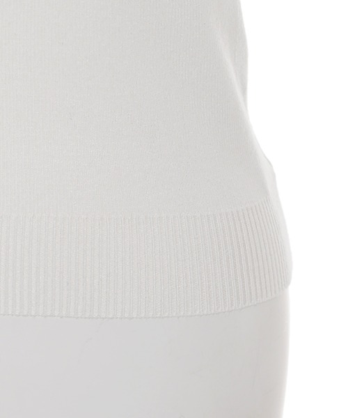 Narcissus（ナルシス）の「ハイネックニットノースリーブ　タンク（タンクトップ・レディース・ブラック/ホワイト・FREE）」の3枚目の写真