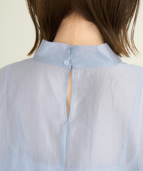 ROPE' PICNIC（ロペピクニック）の「インナーつきシアーブラウス（シャツ/ブラウス・レディース・ブラック/サックスブルー/ベージュ・38）」の19枚目の写真