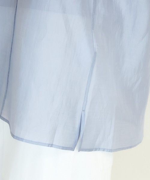 ROPE' PICNIC（ロペピクニック）の「インナーつきシアーブラウス（シャツ/ブラウス・レディース・ブラック/サックスブルー/ベージュ・38）」の14枚目の写真