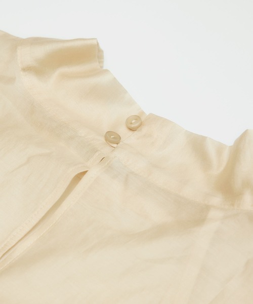 ROPE' PICNIC（ロペピクニック）の「インナーつきシアーブラウス（シャツ/ブラウス・レディース・ブラック/サックスブルー/ベージュ・38）」の6枚目の写真