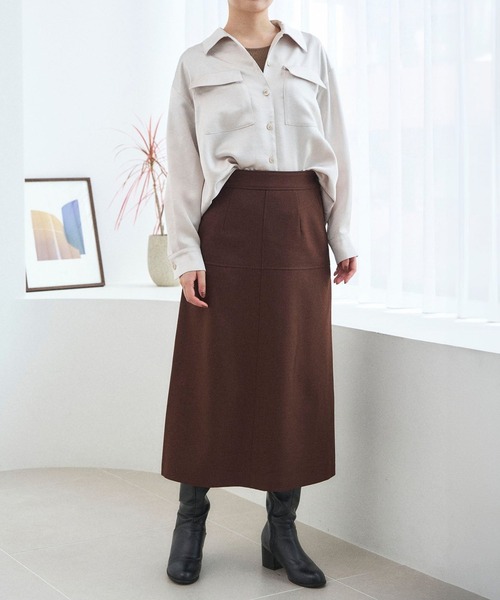 Sirin(シリン)の「≪セットアップ可≫ ヴィンテージサテンサファリシャツ(シャツ/ブラウス・レディース・ブラック/カーキ/オフホワイト・FREE)」の16枚目の写真