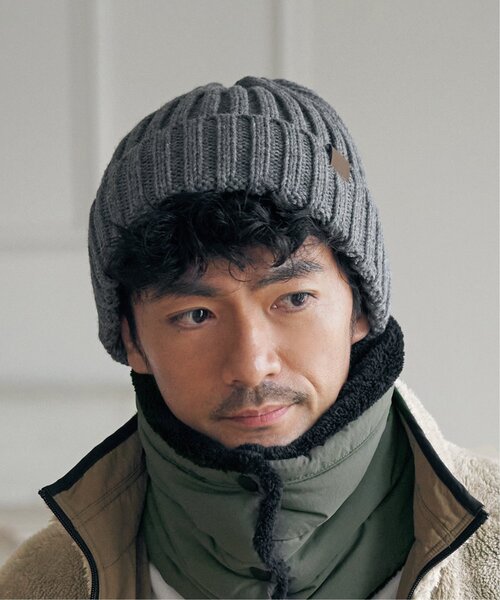 ikka（イッカ）の「ワイドリブニットワッチ（ニットキャップ/ビーニー・メンズ・ネイビー/グレー/ブラック/オリーブ・FREE）」の16枚目の写真