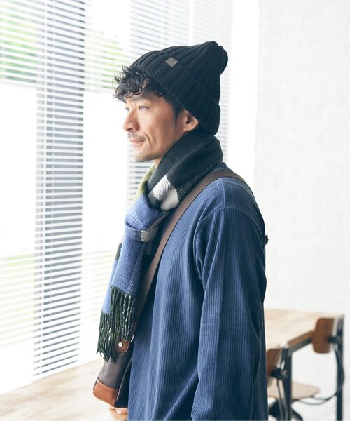 ikka（イッカ）の「ワイドリブニットワッチ（ニットキャップ/ビーニー・メンズ・ネイビー/グレー/ブラック/オリーブ・FREE）」の22枚目の写真