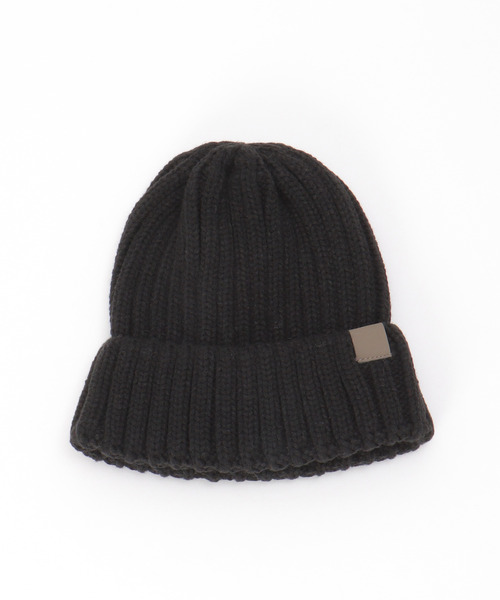 ikka（イッカ）の「ワイドリブニットワッチ（ニットキャップ/ビーニー・メンズ・ネイビー/グレー/ブラック/オリーブ・FREE）」の2枚目の写真