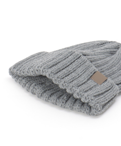 ikka（イッカ）の「ワイドリブニットワッチ（ニットキャップ/ビーニー・メンズ・ネイビー/グレー/ブラック/オリーブ・FREE）」の6枚目の写真