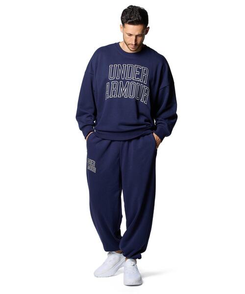 UNDER ARMOUR(アンダーアーマー)の「UAアイコン ヘビーウェイト テリー オーバーサイズ クルー(ライフスタイル/メンズ)(スウェット・メンズ・ネイビー・S/XL/M/3XL/L/2XL)」の13枚目の写真