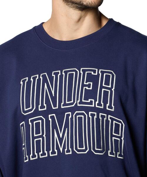 UNDER ARMOUR(アンダーアーマー)の「UAアイコン ヘビーウェイト テリー オーバーサイズ クルー(ライフスタイル/メンズ)(スウェット・メンズ・ネイビー・S/XL/M/3XL/L/2XL)」の9枚目の写真