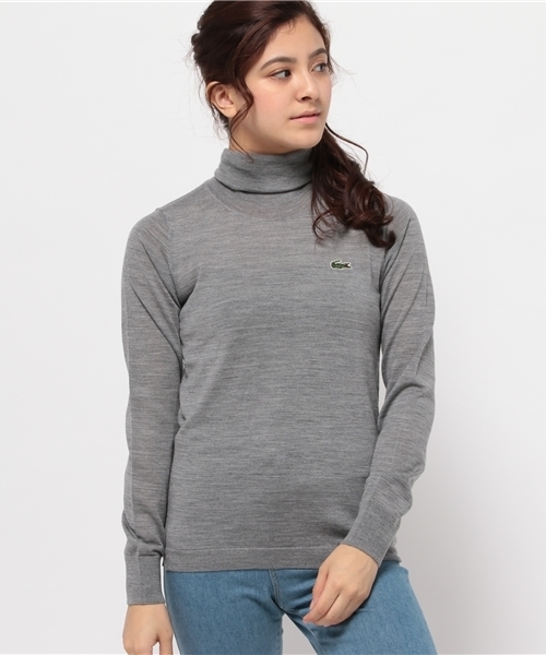 BEAMS BOY(ビームスボーイ)の「LACOSTE / Wool タートルネック SPECIAL(ニット/セーター・レディース・ホワイト/グレー/ネイビー・ONE SIZE)」の12枚目の写真