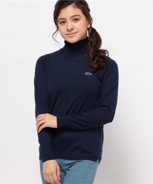 BEAMS BOY(ビームスボーイ)の「LACOSTE / Wool タートルネック SPECIAL(ニット/セーター・レディース・ホワイト/グレー/ネイビー・ONE SIZE)」の13枚目の写真