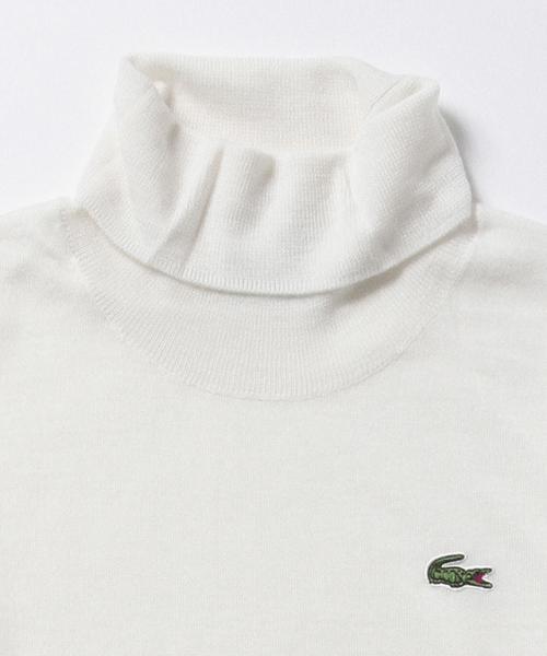 BEAMS BOY(ビームスボーイ)の「LACOSTE / Wool タートルネック SPECIAL(ニット/セーター・レディース・ホワイト/グレー/ネイビー・ONE SIZE)」の7枚目の写真