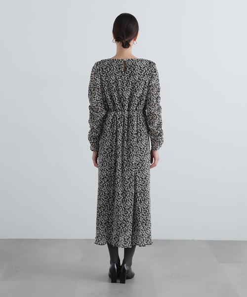 N.（N. Natural Beauty Basic）（エヌエヌナチュラルビューティーベーシック）の「◆楊柳プリントワンピース（ワンピース・レディース・イエロー/ブラック・SMALL/MEDIUM）」の9枚目の写真