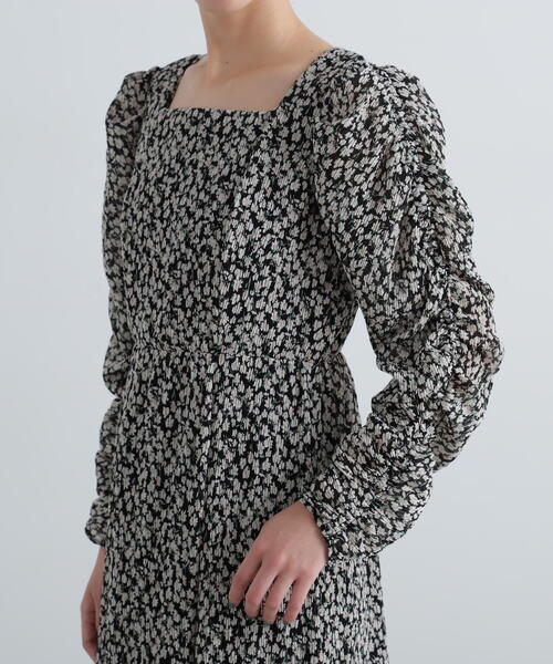 N.（N. Natural Beauty Basic）（エヌエヌナチュラルビューティーベーシック）の「◆楊柳プリントワンピース（ワンピース・レディース・イエロー/ブラック・SMALL/MEDIUM）」の11枚目の写真