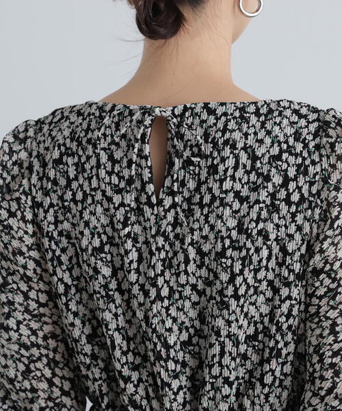 N.（N. Natural Beauty Basic）（エヌエヌナチュラルビューティーベーシック）の「◆楊柳プリントワンピース（ワンピース・レディース・イエロー/ブラック・SMALL/MEDIUM）」の12枚目の写真