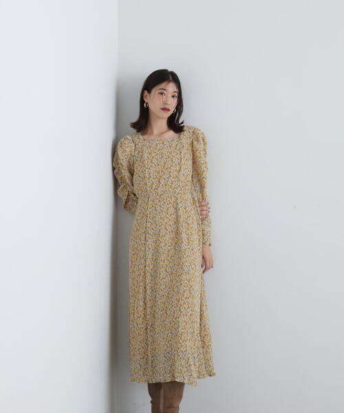 N.（N. Natural Beauty Basic）（エヌエヌナチュラルビューティーベーシック）の「◆楊柳プリントワンピース（ワンピース・レディース・イエロー/ブラック・SMALL/MEDIUM）」の22枚目の写真