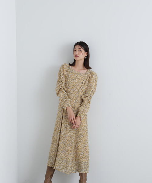 N.（N. Natural Beauty Basic）（エヌエヌナチュラルビューティーベーシック）の「◆楊柳プリントワンピース（ワンピース・レディース・イエロー/ブラック・SMALL/MEDIUM）」の15枚目の写真