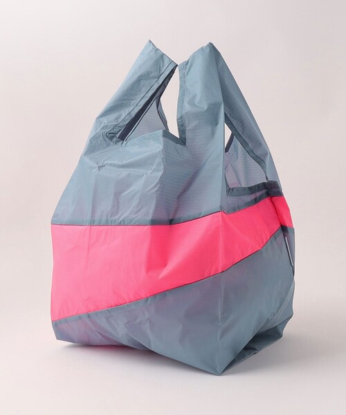 SUSAN BIJL（スーザンベル）の「＜SUSAN BIJL＞ショッピングバッグ L（エコバッグ/サブバッグ・レディース・グレー/ブラック・FREE）」の8枚目の写真