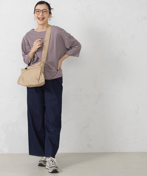 FOUND GOOD(ファウンドグッド)の「EASYタックデニムワイドP(デニムパンツ・レディース・グレー系8/ブルー系5/ネイビー・L/M/S)」の8枚目の写真